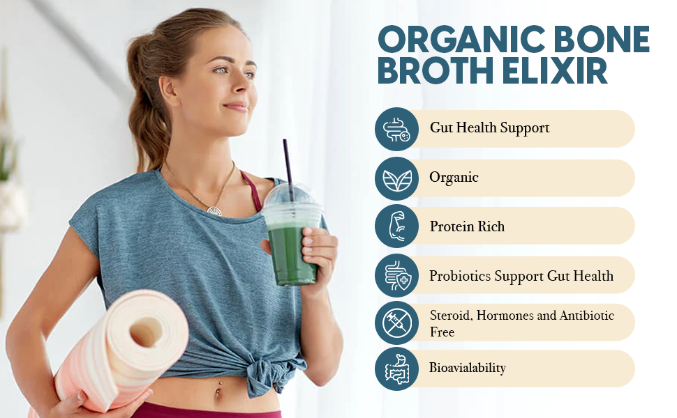 Organic Bone Broth Infused with Probiotics 270g