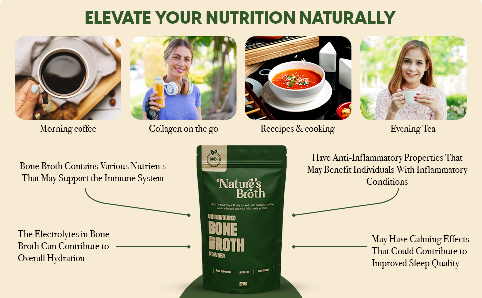 Organic Unflavoured Bone Broth 270g