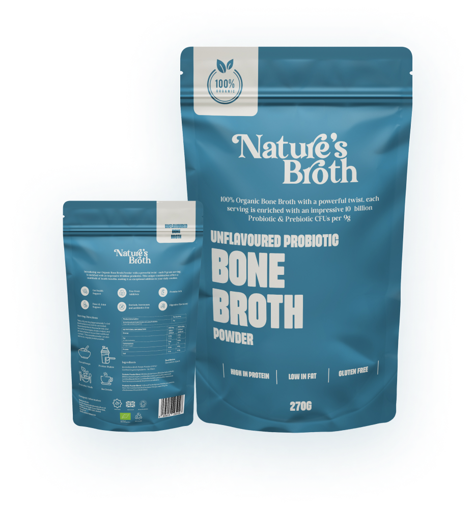 Organic Bone Broth Infused with Probiotics 270g